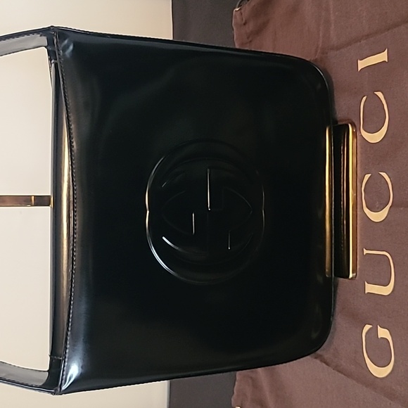 Gucci Handbags - GUCCI VINTAGE 1970’S SOHO LEATHER INTERLOCKING GG SHOULDER BAG VERY GOOD COND